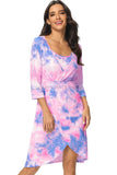 Tie Dye Labor Delivery Robe Nursing Sleepwear