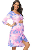 Tie Dye Labor Delivery Robe Nursing Sleepwear