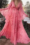 Vintage Boho Maxi Maternity Dress Floral Photshoot Dress