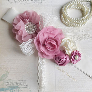 Wedding Dusty Pink Belt Photoshoot Sashes