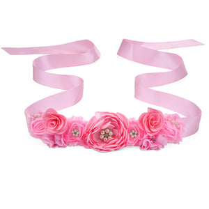 Wediing Waist Belt Maternity Photoshoot Satin Sashes