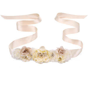 Wediing Waist Belt Maternity Photoshoot Satin Sashes