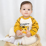 [3M-24M] Winter Thickened Cartoon Animal Pattern Romper