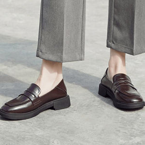 PU Flat Heel Flats Closed Toe Shoes - Glamix Maternity