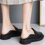 PU Flat Heel Flats Closed Toe Shoes - Glamix Maternity