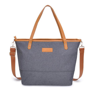 Maternity Waterproof Multi-Function Diaper Bag Gray Bags