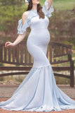 Off Shoulder Mermaid Photoshoot Maternity Gown