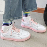 Color Block Flat Heel Lace-up Maternity Sneakers